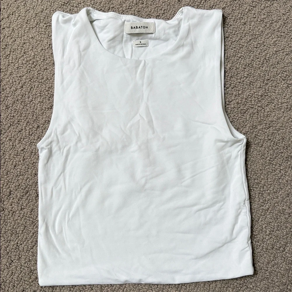 Aritzia contour Set of Black + White Sleeveless Tank Tops - Picture 6 of 9